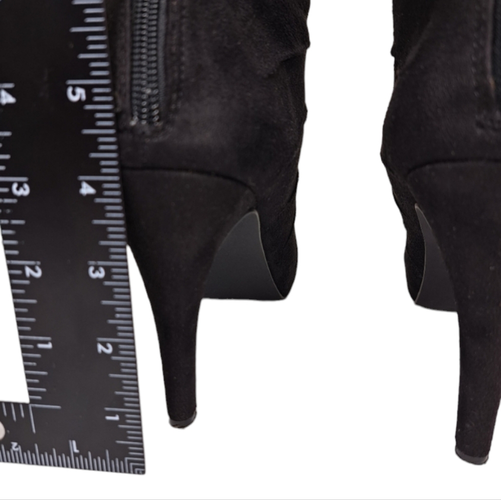 Velvet Heart Faux Suede Black Calf Women's Boots 8.5M - Picture 6 of 14